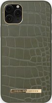 iDeal of Sweden Atelier Backcover iPhone 11 Pro Max hoesje - Khaki Croco