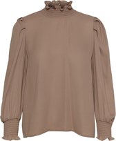 Vero Moda Blouse Vmgry Ls Smock Top Wvn Vo Ga 10256737 Fossil Dames Maat - S