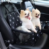 Autostoel hond - opvouwbaar honden zitje - Dieren zitje voor in de auto - Hondenmand - Veiligheidsband - Schone auto