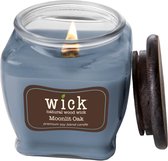 Colonial Candle – Wick Moonlit Oak - 425 gram | geurkaars sojablend | 60 tot 90 branduren | houten knisperlont | kerst en winter geur | kruidig en fris | limoen, bergamot, blauwe e
