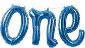 Folieballon ‘One’ Blauw