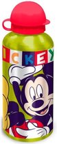 schoolbeker Mickey 500 ml aluminium groen