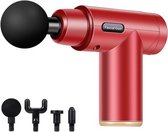 Fascia Massager Mini Elektrische Spier Massager Draagbare Fitness Spier Ontspannende Massager Knop (Superieur Rood)-Rood