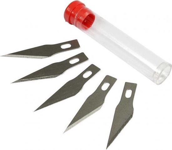 2 stuks cutter voor doe-het-zelf kunst werk snijden, scalpel met 20 reservemesjes, knutselmes, cuttermes, hobbymes, snijmes, caving, sculptuur, raamfolie, lakbeschermingsfolie (geel