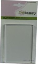Acrylblok - Voor Clear Stamps - Transparant - 105 x 74 mm - CraftEmotions - 1 stuk