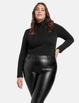 SAMOON Dames Body met col Black-54