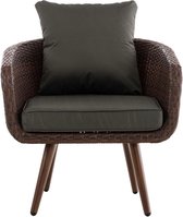 Tuinmeubelen - Loungeset - Tuinmeubels -  Modern  Bruin  71 cm x 66 cm x 64 cm