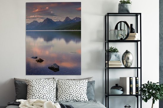 Glacier National Park Canvas 80x120 cm - Tirage photo sur toile (Décoration murale salon / chambre)