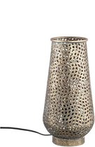 PTMD Zanza Ronde Tafellamp - H37 x Ø19 cm - Ijzer - Koper