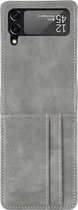 iMoshion Luxe Booktype Samsung Galaxy Z Flip 3 hoesje - Grijs