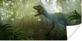 Poster Dinosaurus - Jungle - Planten - 150x75 cm