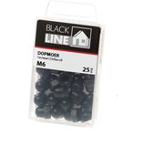 Blackline bevestigingsmaterialen - Dopmoer gezwart met HCP coating – M6 en M8 - M6