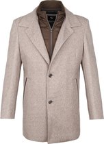 Suitable - Geke Coat Streep Beige - Maat 52 - Modern-fit