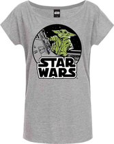 Disney The Mandalorian Dames Tshirt -S- Spacewalk Grijs