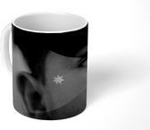 Mok - Vlag van Jordanië - zwart wit - 350 ML - Beker