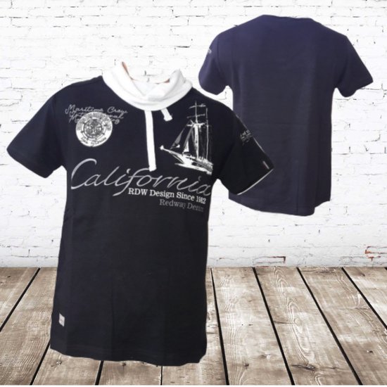 Heren t shirt California zwart Violento M t shirts heren bol