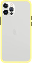 iPhone 12 Pro Back Cover - Geel/Transparant
