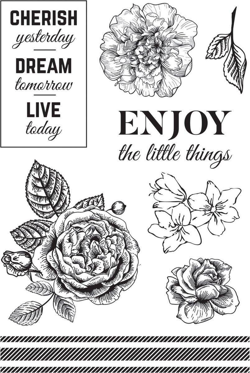 Stempel - Clear stamp - Kaisercraft - Wandering ivy