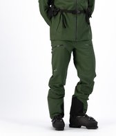 Cortazu Mountain Shell Broek Donker Groen | Heren warme outdoor wintersport broek waterdicht & winddicht.