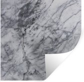 Stickers Stickers muraux - Marbre - Pierre - Grijs - 120x120 cm - Feuille adhésive XXL