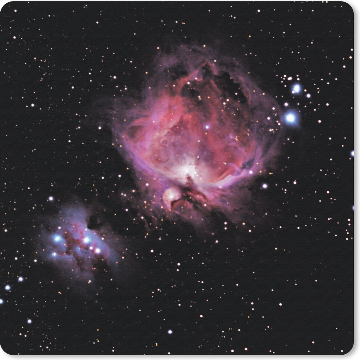 Muismat 30x30 cm - Mousepad Sterrenbeeld - Ruimte - Orion - Jongens - Meisjes - Kinderen - Muismatten