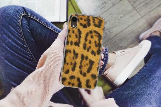Coque iPhone XR - Fourrure Léopard - Siliconen