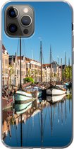 Geschikt voor iPhone 13 Pro hoesje - Rotterdam - Zomer - Boot - Siliconen Telefoonhoesje
