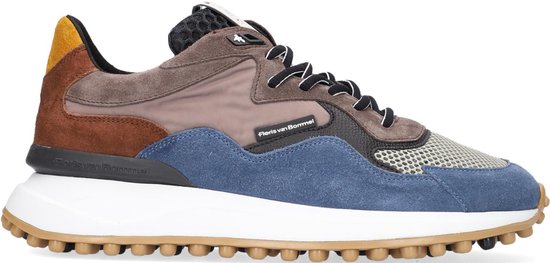 Floris van Bommel Mannen Leren Lage sneakers / Herenschoenen 16339 combi -  Blauw - | bol.com