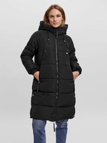 VERO MODA Aura Long Padded Jacket Ga Boos ZWART XS