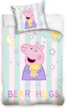 dekbedovertrek Peppa Pig Pyjama 100 x 135 cm