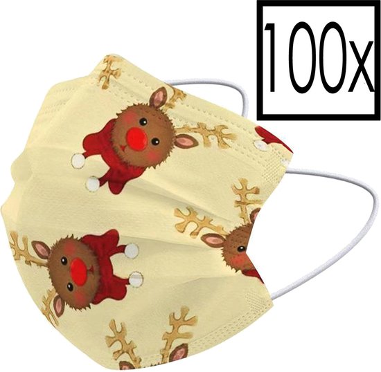 Chemin De Table Renne De Noël - Motifs Rudolph Festifs Lin