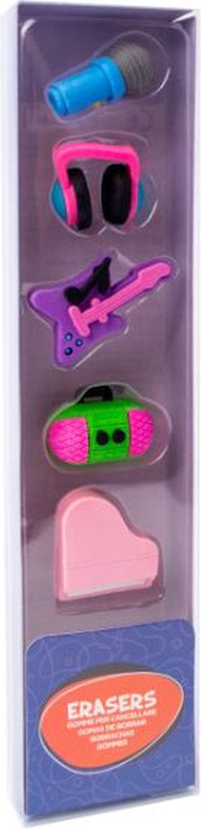 Grupo Erik Gummen Music Junior Rubber 5 Stuks