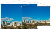 De uitgestrekte city skyline van Las Vegas in Nevada - Foto op Textielposter - 45 x 30 cm