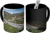 Magische Mok - Foto op Warmte Mok - Uitzicht op de snelweg naar Beverly Hills in de Verenigde Staten - 350 ML