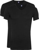 Alan Red Oklahoma T-Shirt Stretch Zwart (2-Pack) - maat M