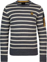 PME Legend Trui Rib Strepen Donkerblauw - maat XL