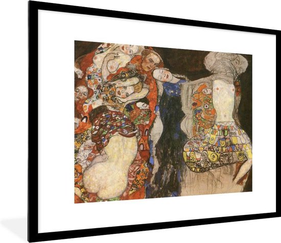 Fotolijst incl. Poster - Painting the bride - Gustav Klimt - 80x60 cm - Posterlijst