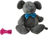 knuffel Muis 70 cm donkergrijs