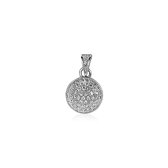 Zinzi zih1113 - Zilveren hanger bolletjes - Zirconia's - Pave