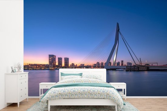 aftrekken herstel meer Behang - Fotobehang Rotterdam - Erasmus - Skyline - Breedte 450 cm x hoogte  300 cm | bol.com