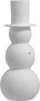 Storefactory keramieken sneeuwpop - Kerstaccessoires - keramiek - 8 centimeter x 8 centimeter x 20 centimeter