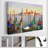 Olieverfschilderij - Venetië, Italië - Moderne kunst canvas - Horizontaal - 115789765
