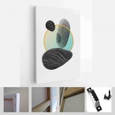 Onlinecanvas - Schilderij - Creatieve Minimalistische Illustraties Wanddecoratie. Ansichtkaart Brochureomslagontwerp Art Verticaal - Multicolor - 50 X 40 Cm