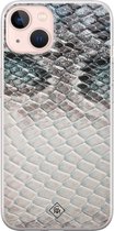 iPhone 13 hoesje siliconen - Oh my snake | Apple iPhone 13 case | TPU backcover transparant