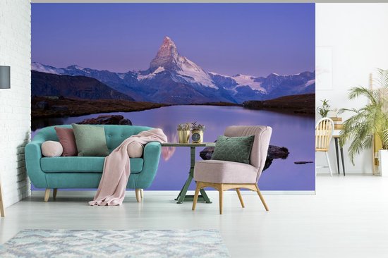 Papier peint - Papier peint photo peint Cervin et plus en Suisse - Largeur 525 cm x hauteur 350 cm