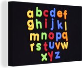 Toile colorée lettres de l'alphabet 30x20 cm - petit - Tirage photo sur toile (Décoration murale salon / chambre)