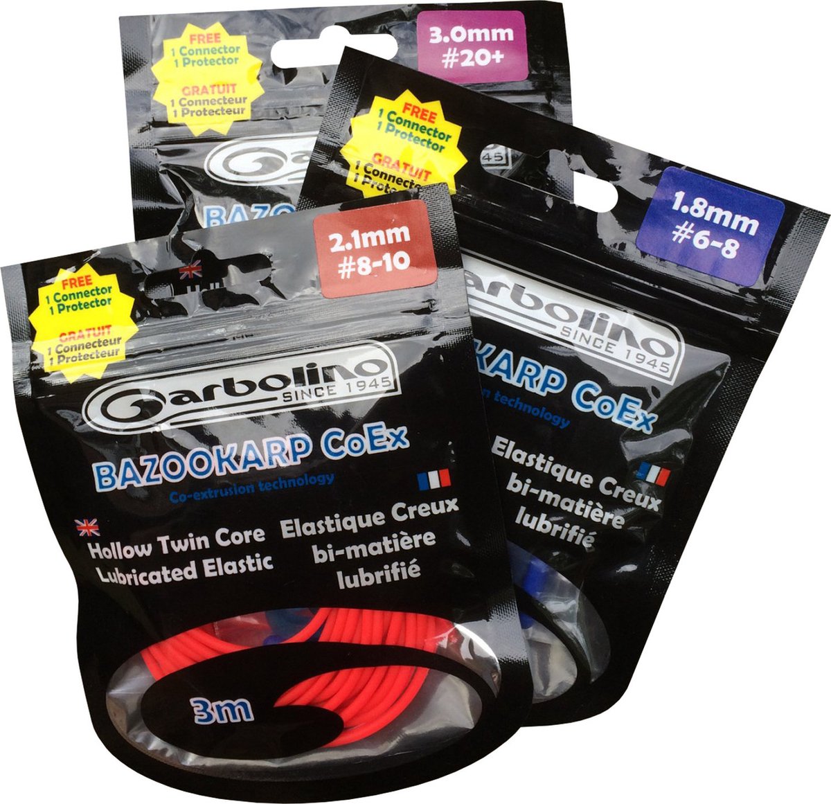 Garbolino Bazookarp Hollow Elastic 3m - Maat : 2.1mm
