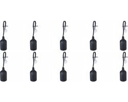 Verhuisfitting E27 met kroonsteen - Set van 10 E27 lampfittingen max. 60W - Lamphouder - Fittingen - Fitting lamp