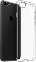 Mobiq - Transparante TPU Hoes iPhone 8 Plus / iPhone 7 Plus | iPhone | Telefoonhoesje | TPU hoesje | Transparant flexibel | Onbreekbaar | Doorzichtige bescherming