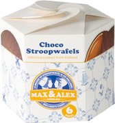 Max & Alex Chocolade Stroopwafels Cadeau - Delfts Blauw Hexa 270g